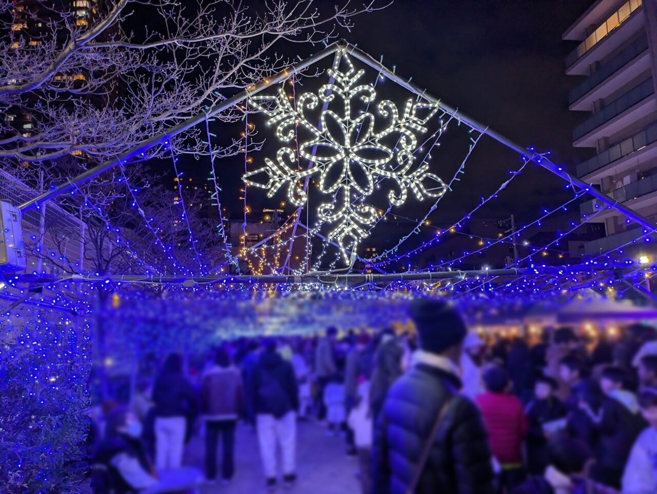 東上町公園のイルミネーション